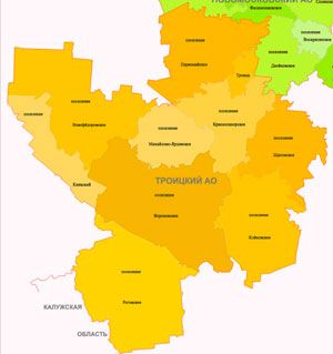 Карта Новой Москвы 2026, где есть Московская Прописка.